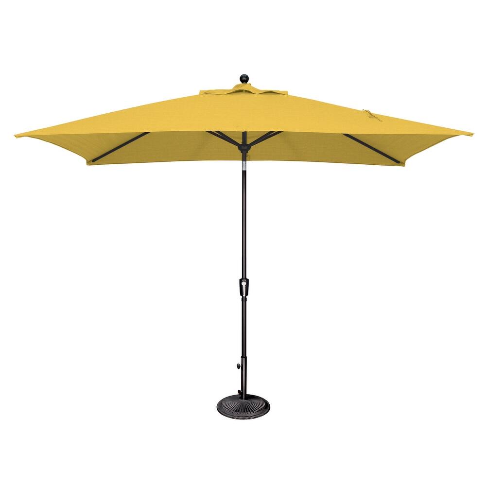 SimplyShade Catalina Rectangle Black Push Button Tilt Umbrella