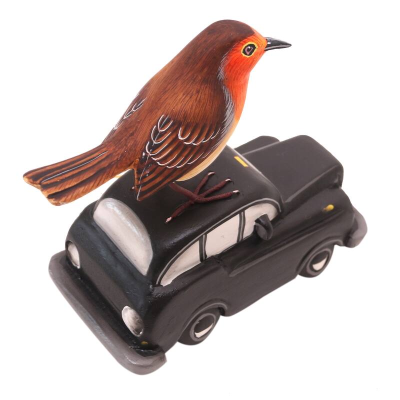 Novica Handmade Going Places Wood Statuette