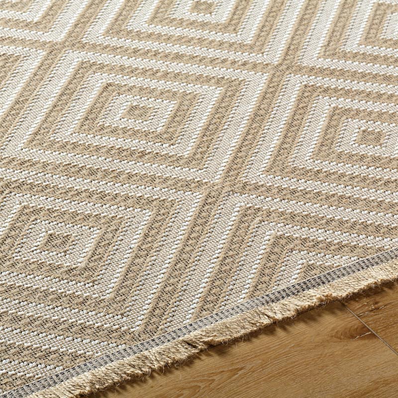 Livabliss Country Mystery Diamond Washable Area Rug