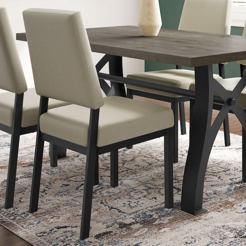 Amisco Avery Upholstered Dining Chair with Metal Legs