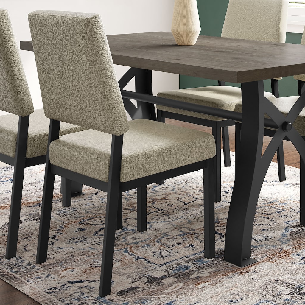 Amisco Avery Upholstered Dining Chair with Metal Legs