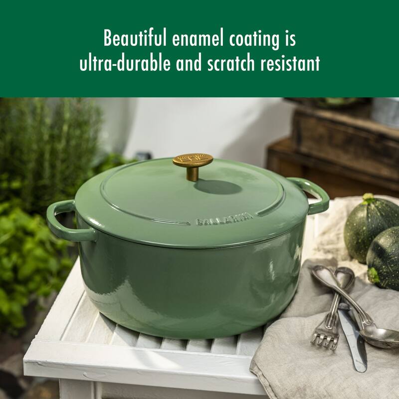 BALLARINI Bellamonte Cast Iron 7.5-qt Round Dutch Oven - 7.6-qt