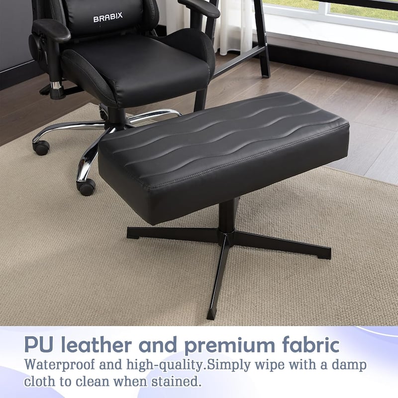 Javlergo Height Adjustable Footrest, Ergonomic Leg and Foot Rest, Ottoman Footstool Simple Meeting Chair for Gaming Home Office