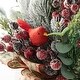 preview thumbnail 5 of 9, Glitzhome 21"H Christmas Pine Needle & Berry Ribbon Centerpiece Table Tree Decor