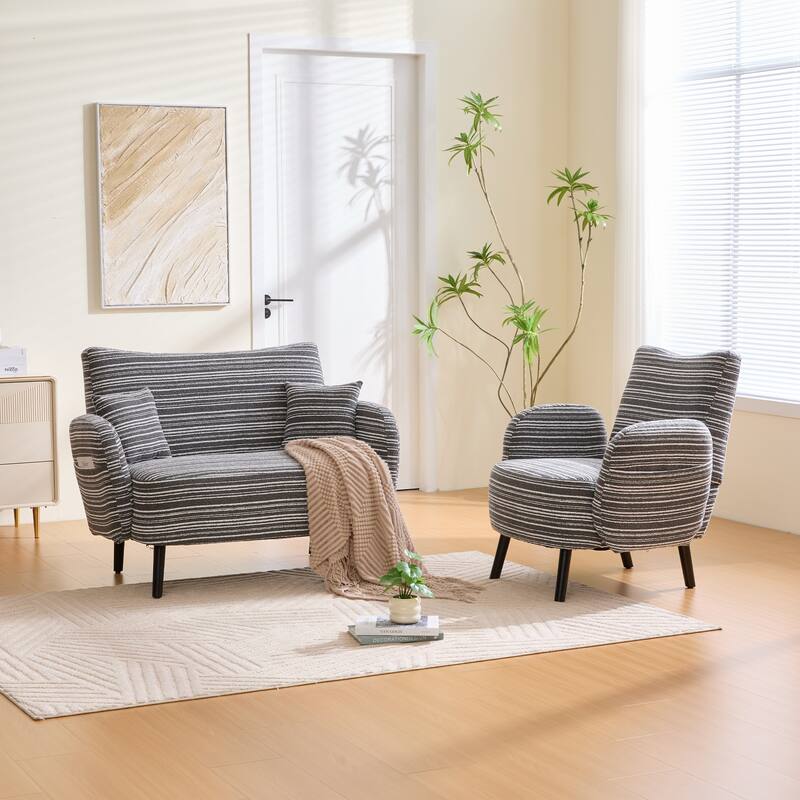 Modern style two-seater sofa