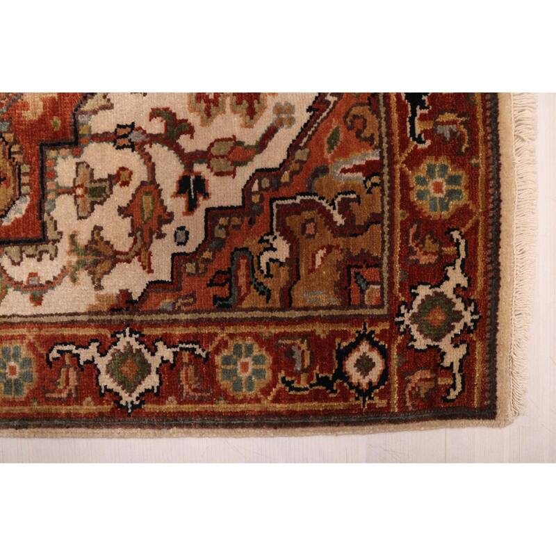 ECARPETGALLERY Hand-knotted Jules Sultane Ivory Wool Rug - 2'9 x 9'11