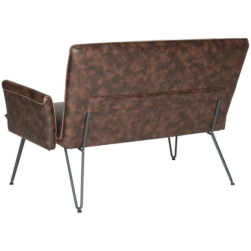 SAFAVIEH Michelina Mid-Century Modern Settee. - 52" W x 29" D x 33" H - 52Wx28Dx33H