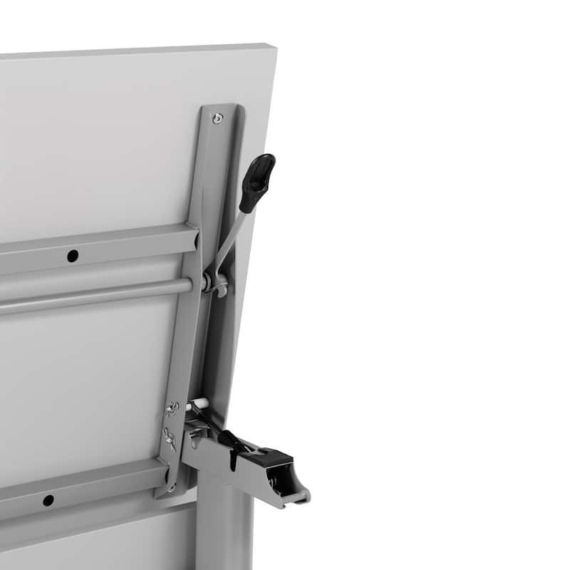 Commercial Nesting Flip Training Table with Steel Frame and T-Legs - 23.5"W x 72"D x 30"H