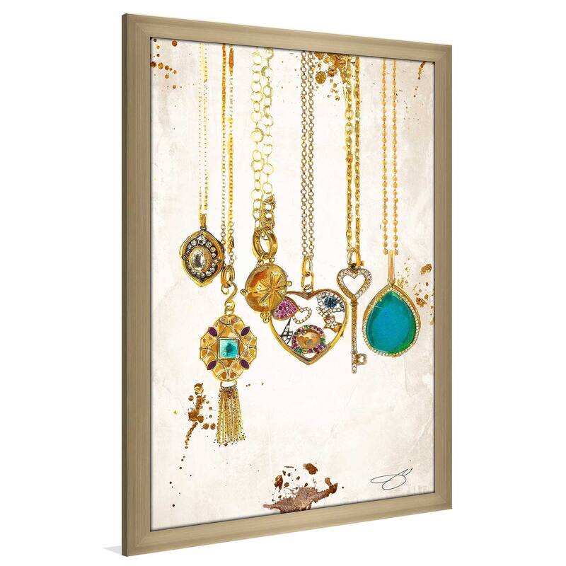 "Fashion Necklace 1" by Jodi Print on Acrylic