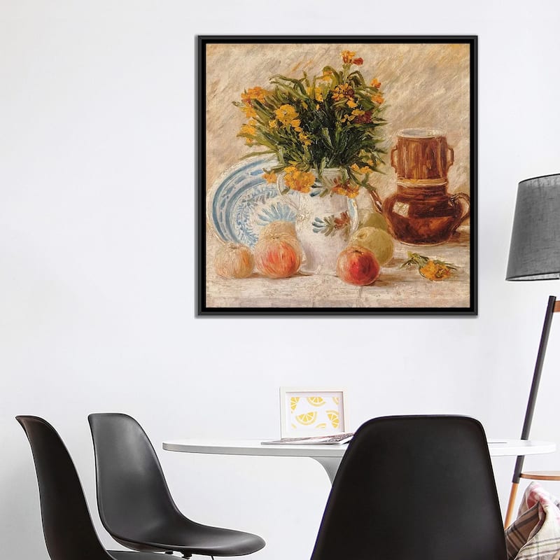 iCanvas "Still Life, 1887 " by Vincent van Gogh Framed Canvas Print