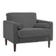 preview thumbnail 34 of 51, Modern Upholstered Corduroy Accent Chair With Arms Pillows