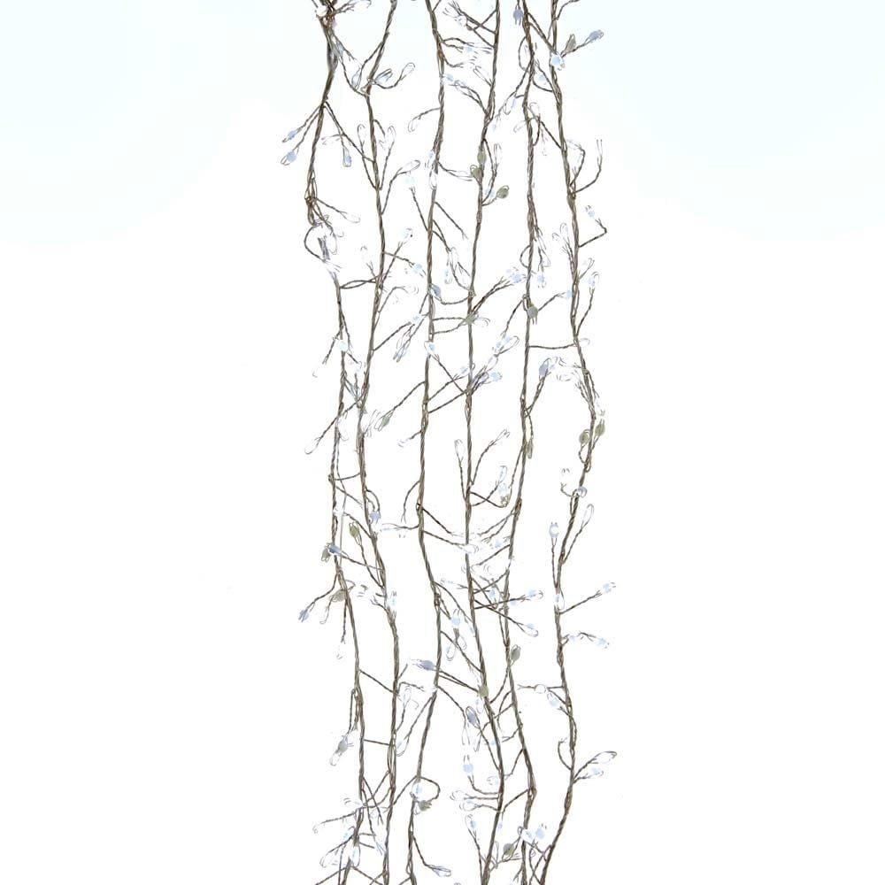 Kurt Adler 300-Light Cluster Garland Cool White LED Twinkle Lights
