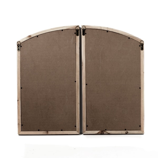 Jolene Arched Window Pane Mirrors (Set of 2) (As Is Item) Bed Bath