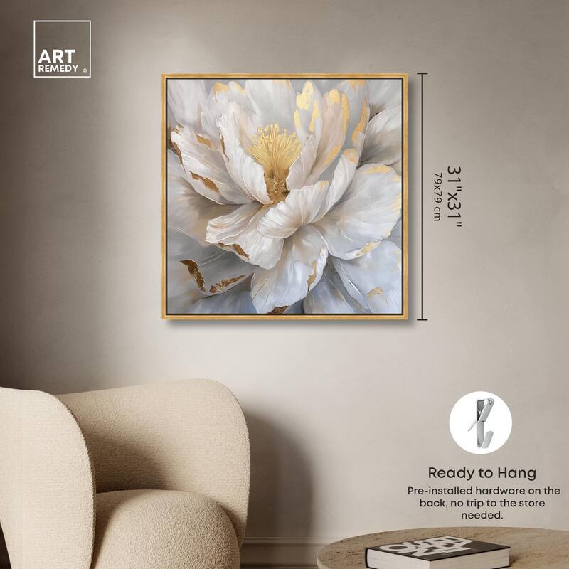 Golden Veins of Grace Canvas by Art Remedy