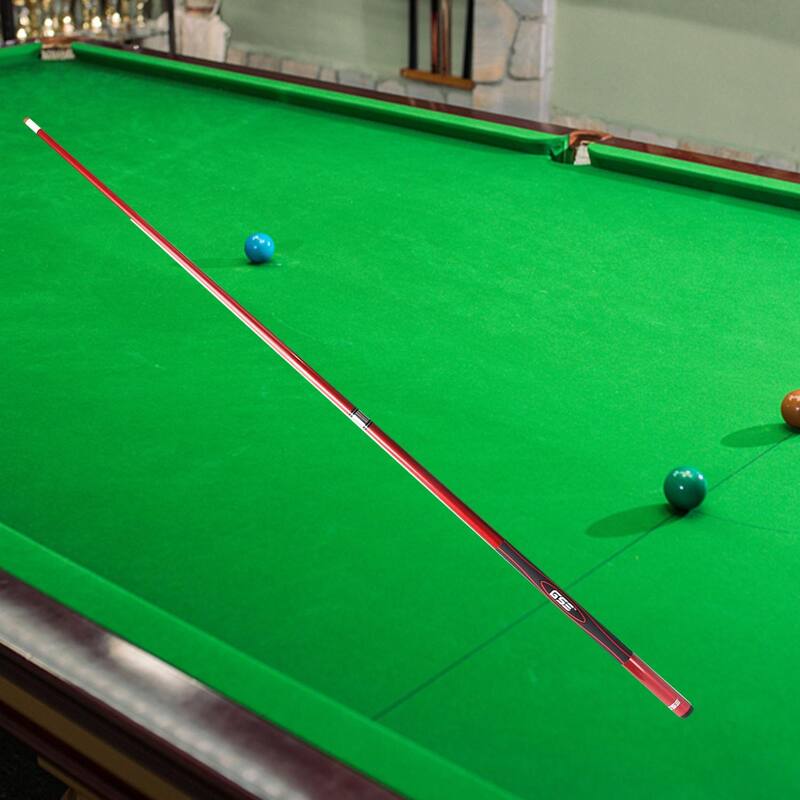 GSE™ 58" 2-Piece Fiberglass Graphite Composite Billiard Pool Cue Stick for Men/Women. Great for House or Commercial Use - Red