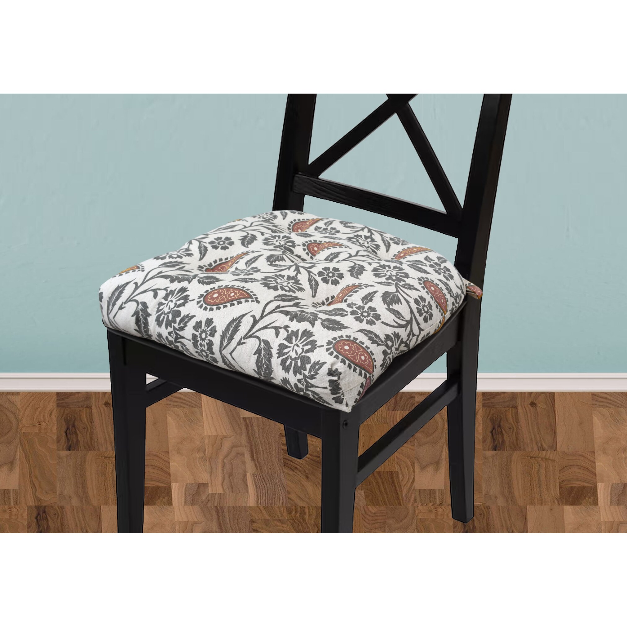 Dining Chair Pad With Ties, Chair Cushion Cotton, Seat Pads