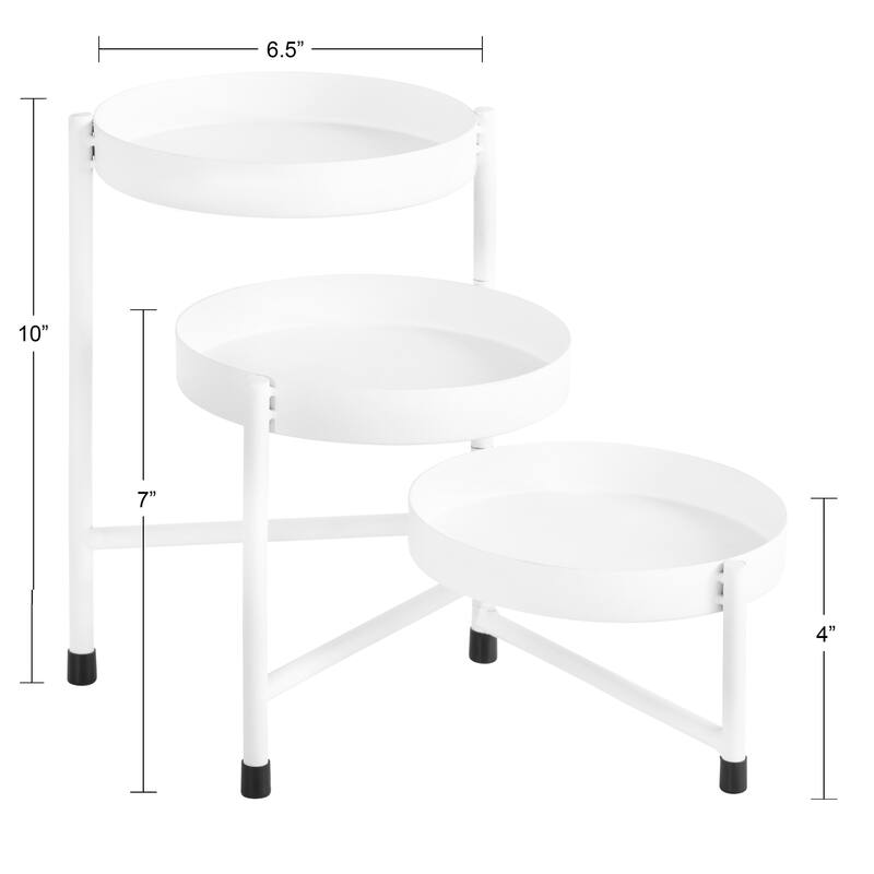 Kate and Laurel Finn Tiered Tabletop Planter - 7.25x7.25x10