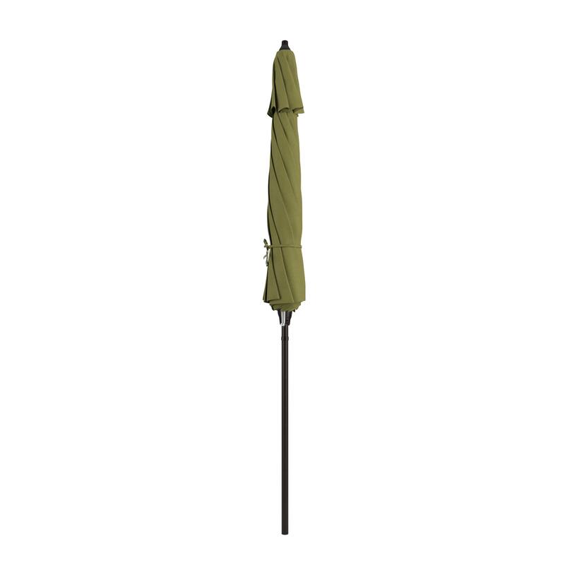 North Bend 9-foot Round Auto-tilt, Bronze Finish, Sunbrella Patio Umbrella by Havenside Home