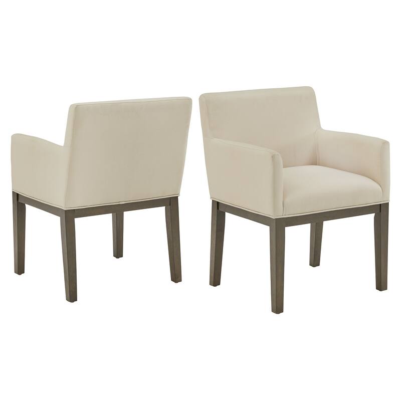 Tromso Weathered Grey Finish Fabric Dining Chair (Set of 2) by iNSPIRE Q Modern