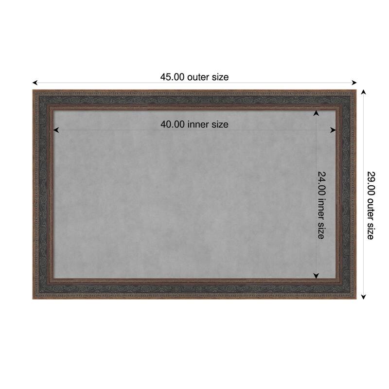 Amanti Art Attic Aged Black Framed - 45 x 29 in - Attic Aged Bronze