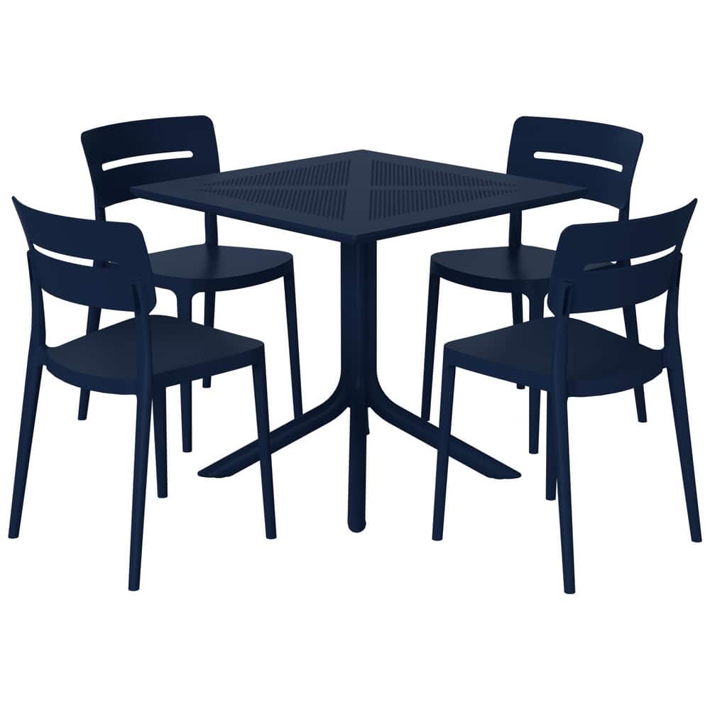 Frond and Form 4-Person Outdoor Square Dining Set