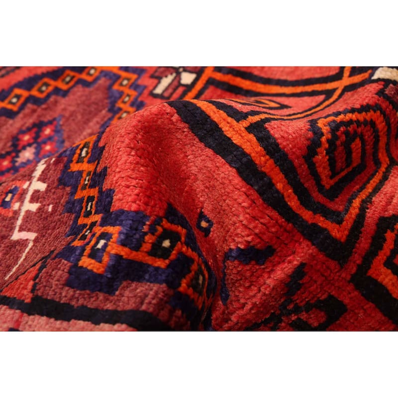 ECARPETGALLERY Hand-knotted Melis Vintage Red Wool Rug - 4'10 x 6'8