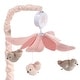 preview thumbnail 5 of 6, Lambs & Ivy Petals Pink/Gray Birds Musical Baby Crib Mobile Soother Toy