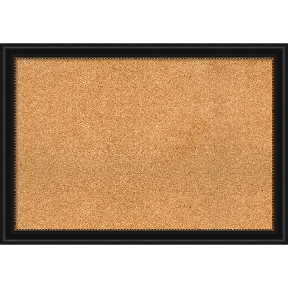 Manhattan Black Framed Cork Bulletin Memo Board