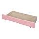 preview thumbnail 19 of 19, Full Size Upholstered Leather Platform Bed with Rabbit Ornament & 4 Drawers, Low to Ground Full Bed Frame with Slats Support