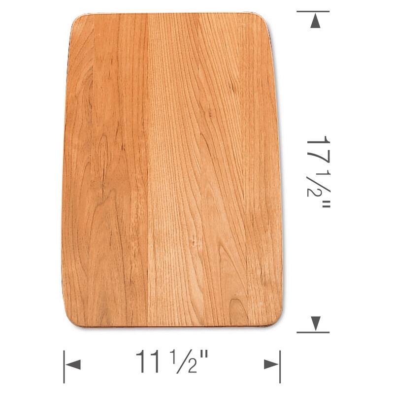 Blanco 17-1/2-in L x 11-1/2-in W Wood Cutting Board in Brown - 11.5 x 17.5