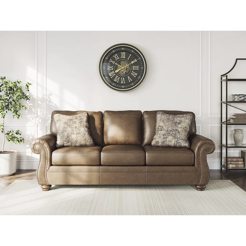 Signature Design by Ashley Shadsburne Brown Sofa - 92" W x 38" D x 39" H