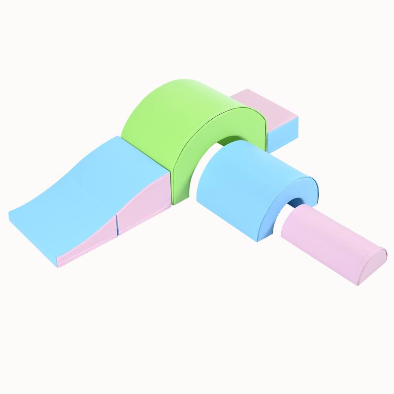 5-Piece Kids Climbing Toys for Toddlers, Foam Climbing Blocks for Babies, Kids Crawling & Climbing Indoor Active Play Structure