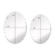preview thumbnail 4 of 6, Porch & Den Outlook Beveled Oval Venetian Frameless Wall Mirror
