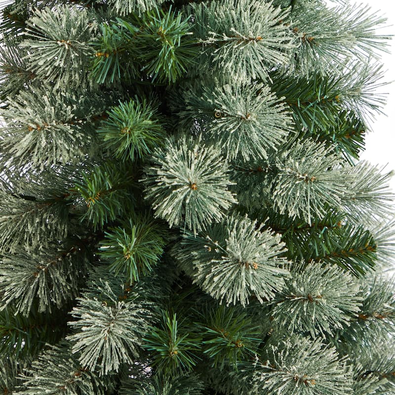 4.5’ Pre-lit Nova Scotia Artificial Christmas Potted Tree, LED Lights - 4.5 Foot