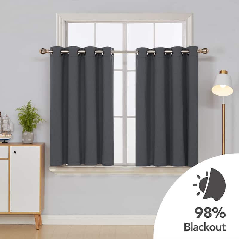 Deconovo Square Grommet Curtain Panel Pair(2 Panel)
