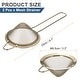 preview thumbnail 8 of 7, 2pcs Fine Mesh Strainer Stainless Steel Cocktail Strainer - 1 inch