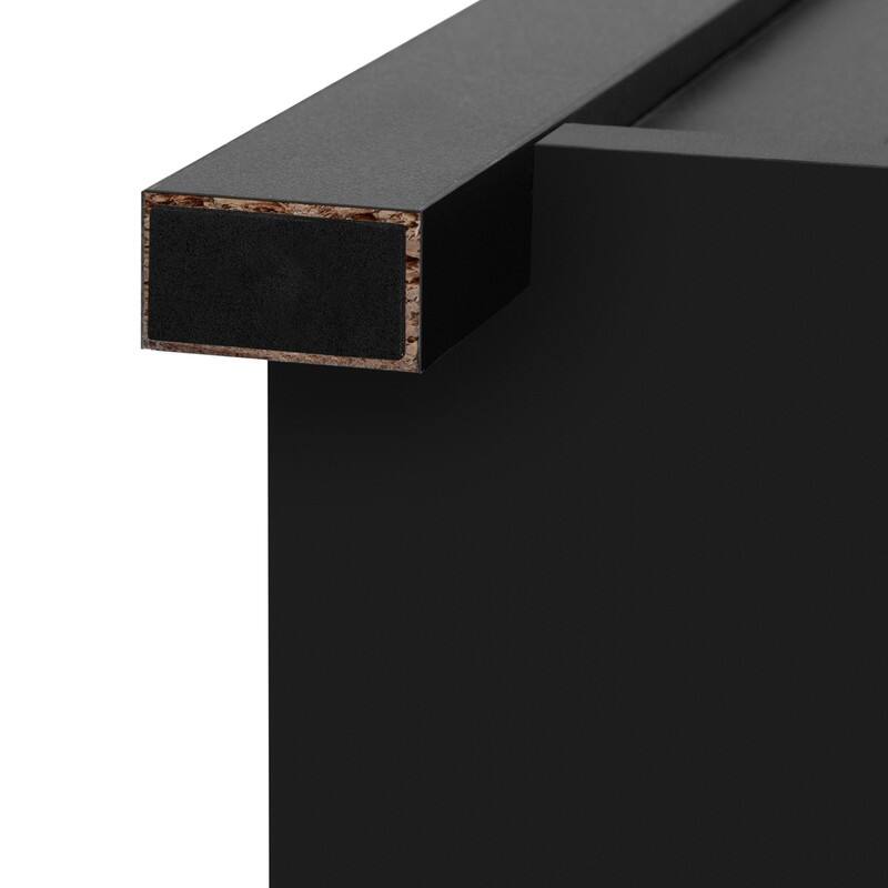 Farmhouse 55" Sideboard with 2 Sliding Barn Doors and 3 Drawers for Stylish Home Storage Solution