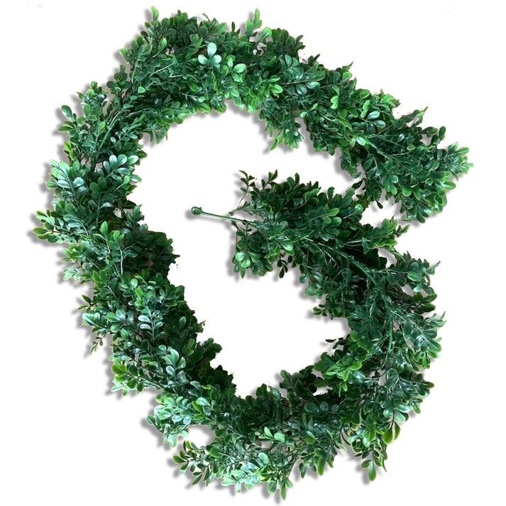 70" Faux Garland for Outdoor and Indoor Use - Green - N/A