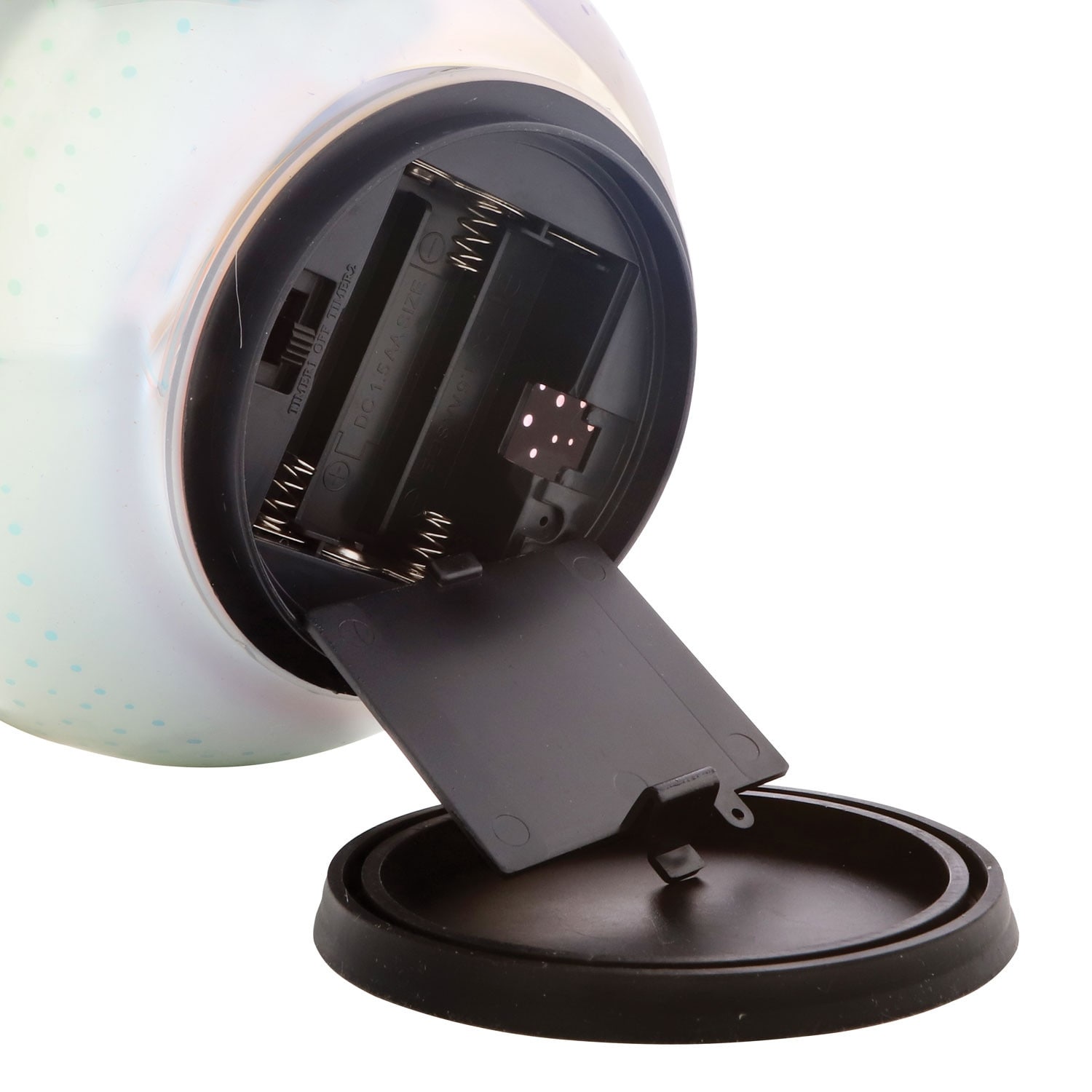 Accent Light Mercury Glass Oval Egg Shaped Starburst LED Table Lamp