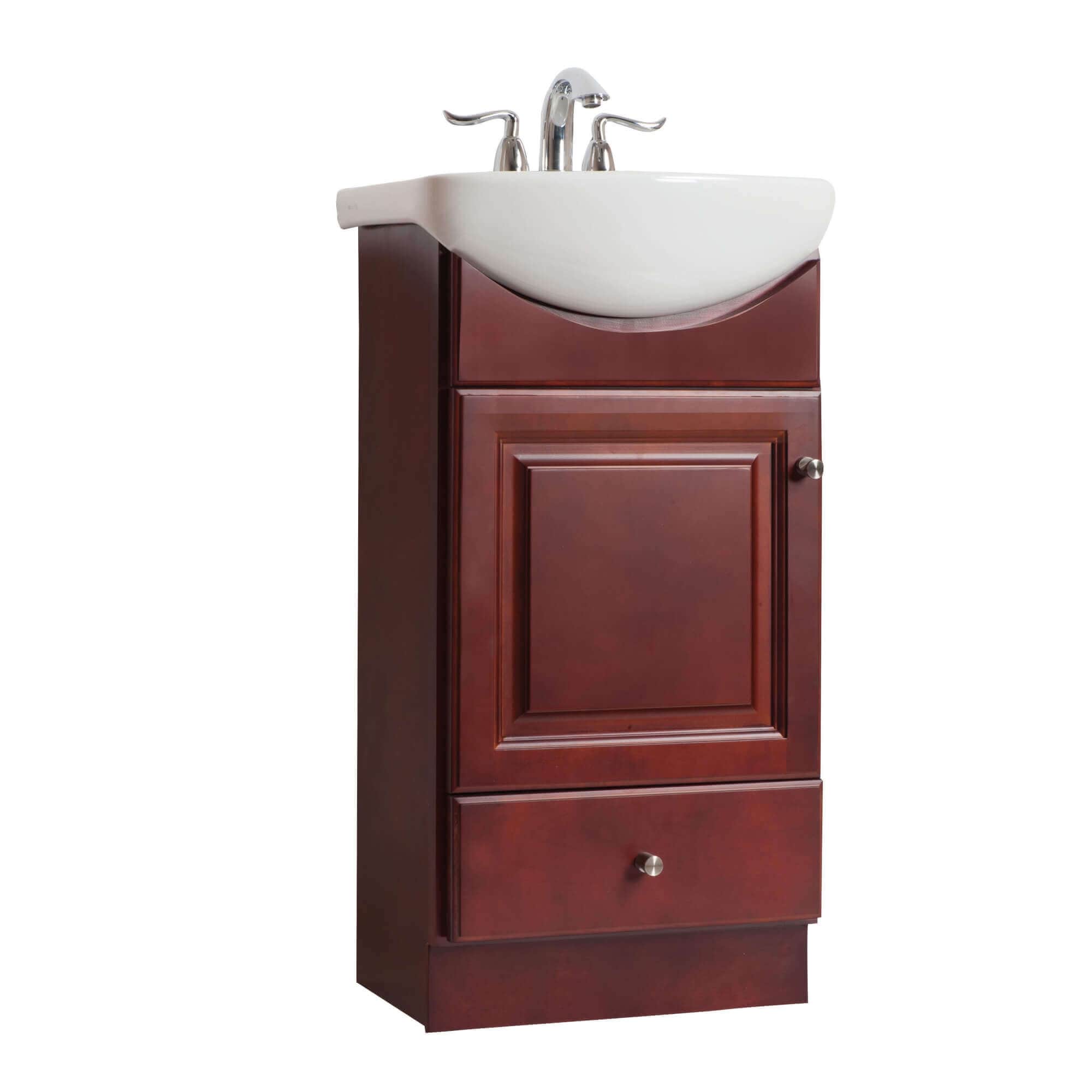 Fine Fixtures Petite 16 inch Bathroom Vanity with Vitreous China