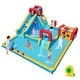 preview thumbnail 9 of 7, 9-in-1 Giant Water Bounce House w/Climbing Wall & 2 Splash Pools with 735W Blower
