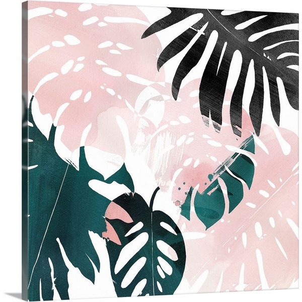 "Palm Blush IV" Canvas Wall Art