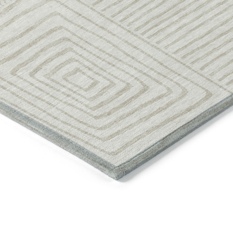HomeRoots Geometric Transitional Rectangle Outdoor Rug