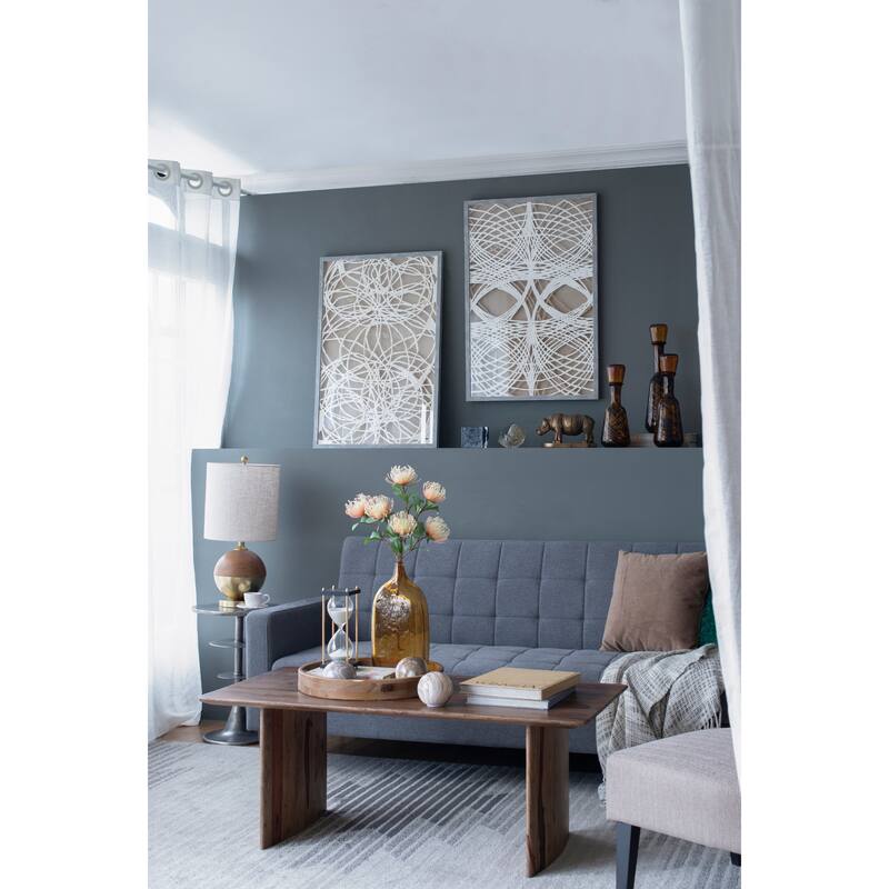 S/2 Leaf Shadow Box Wall Décor, 23.5x1x35.5"