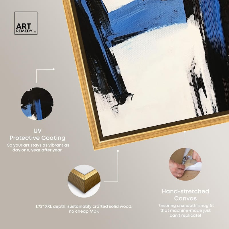 Blue Streak II Canvas by Art Remedy
