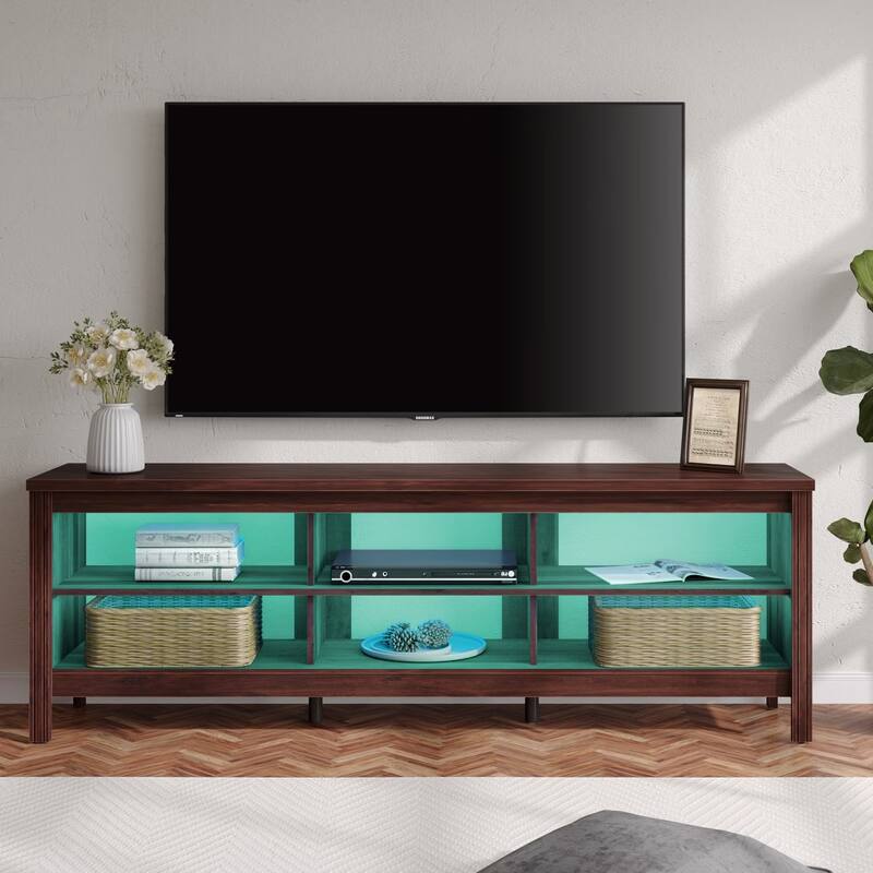 70 Inch TV Stand for 75'' TV, Classic Entertainment Center TV Console