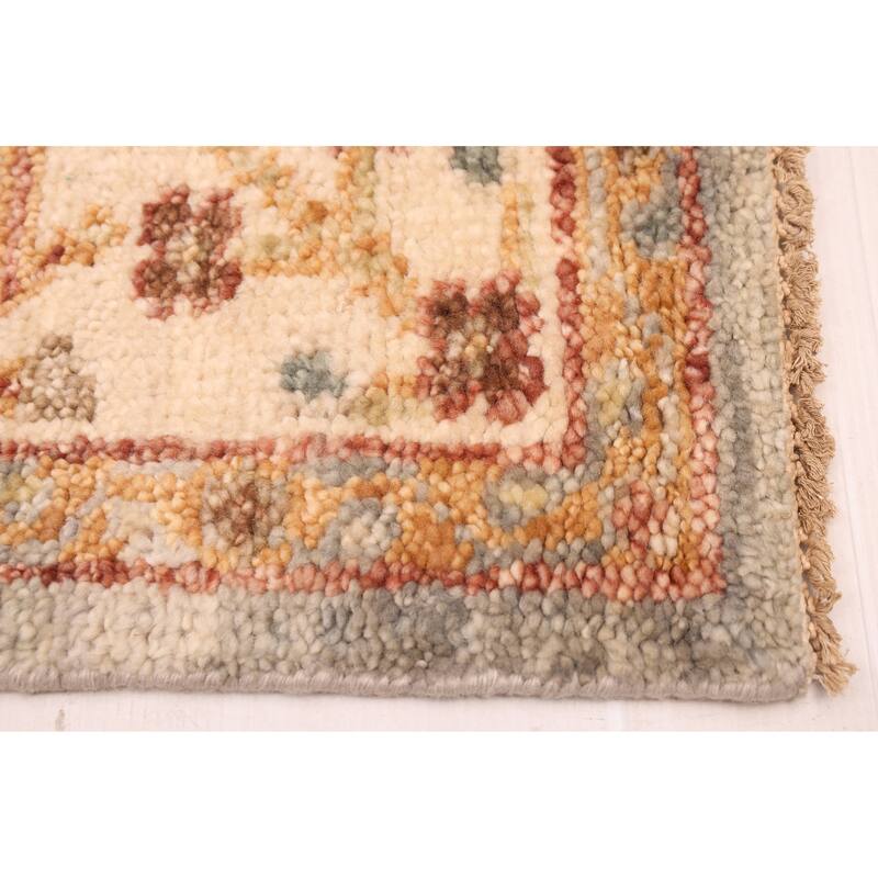 ECARPETGALLERY Hand-knotted Jules Serapi Light Blue Wool Rug - 6'1 x 9'0