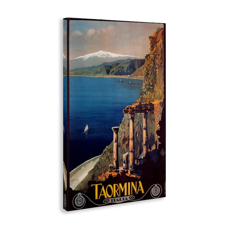 Stupell Tormina Italy Travel Poster Canvas Wall Art Design By Marcus Jules