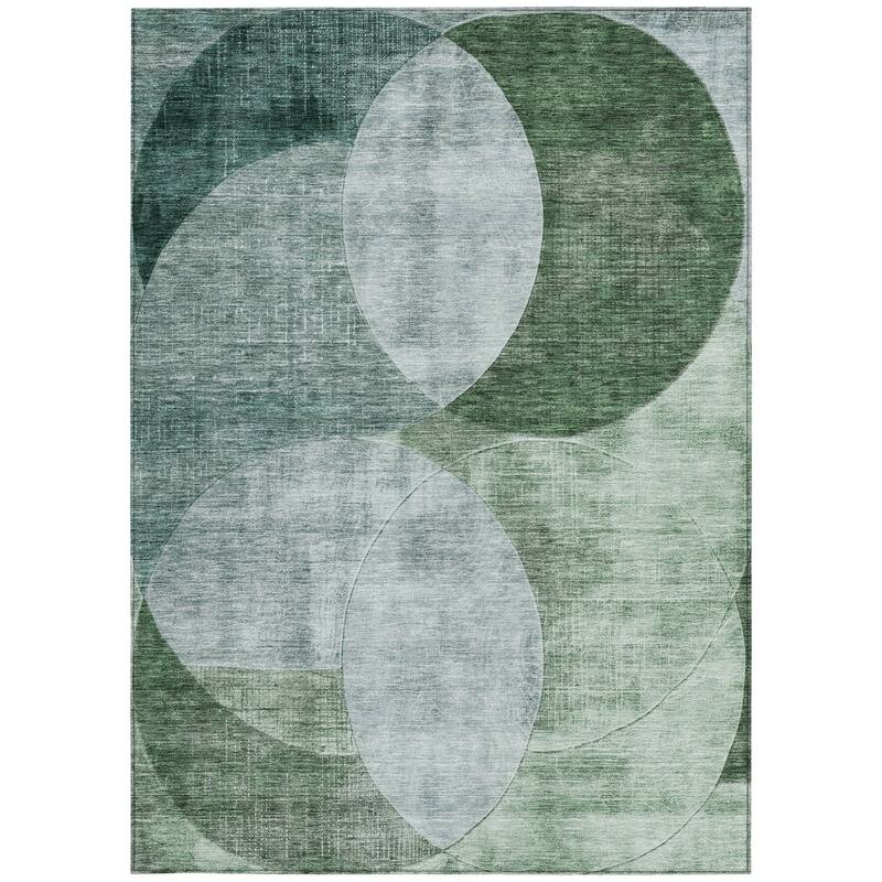 HomeRoots Geometric Transitional Rectangle Outdoor Rug