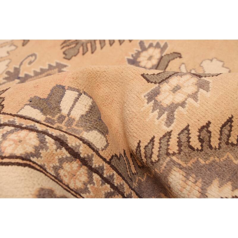 ECARPETGALLERY Hand-knotted Finest Kargahi Copper Wool Rug - 6'10 x 9'5